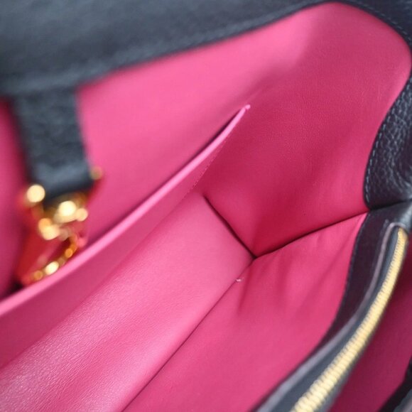 LOUIS VUITTON Capucines MM 2Way Hand Bag Taurillon Leather Black M48864 388RF604 - Picture 11 of 15